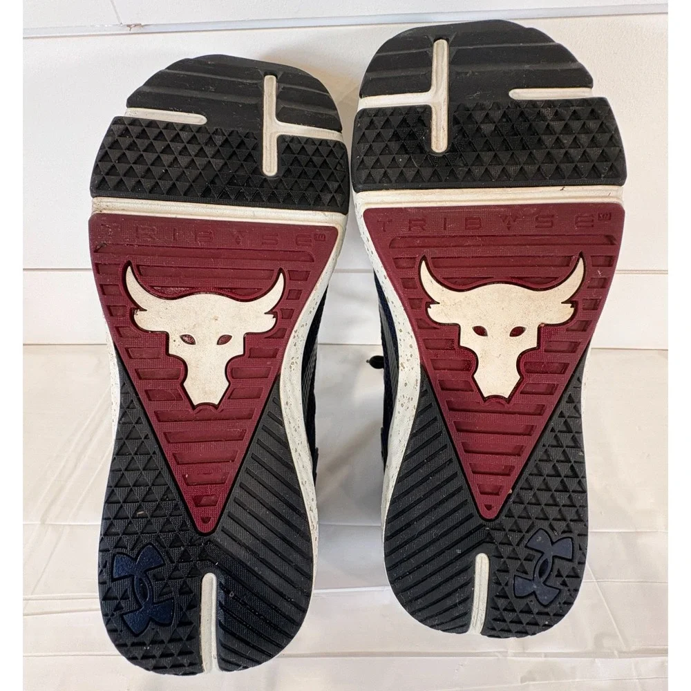 Under Armour Project Rock BSR Mens Size 13 Shoes Navy Blue Gym Athletic Sneakers